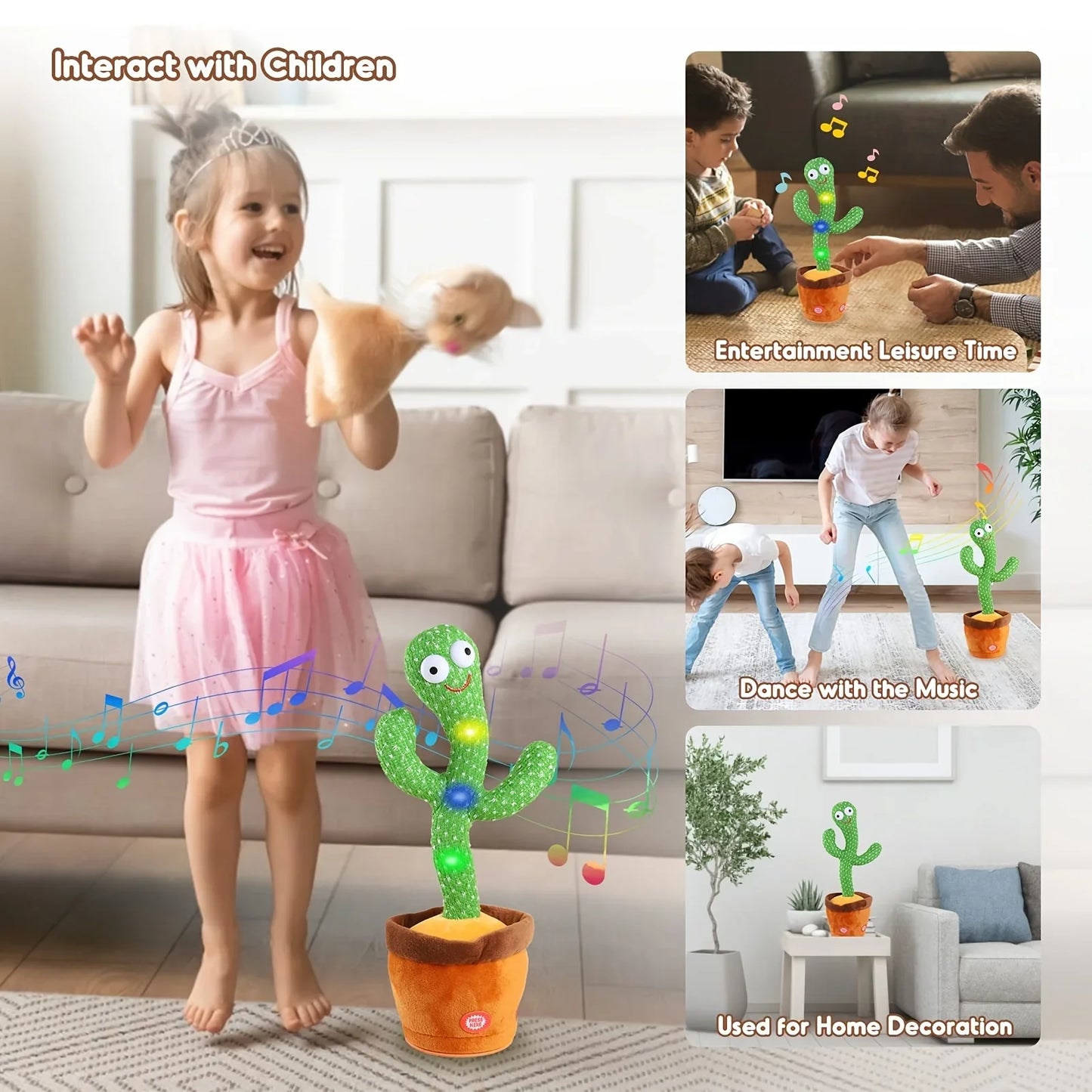 SOLVERA™-Cacto Dancing Cactus Plush Toy