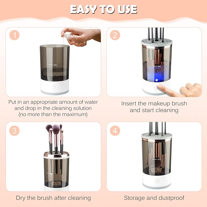 SOLVERA™-Electric Makeup Brush Cleaner