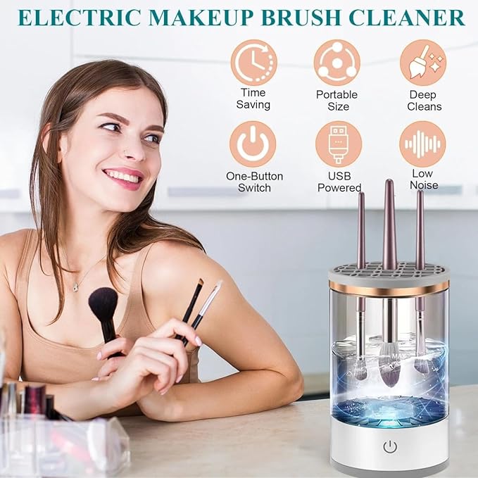 SOLVERA™-Electric Makeup Brush Cleaner