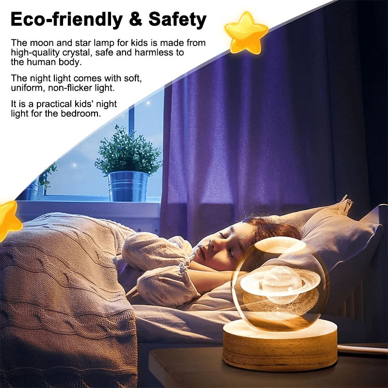 SOLVERA™-Night Light Galaxy Crystal Ball Lamp